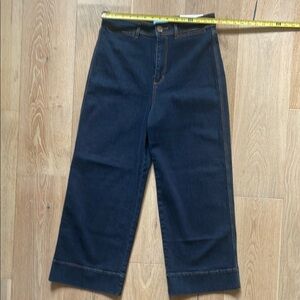 Loft High-Waisted wide leg Dark Blue Jeans